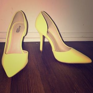 Bright Yellow Heels
